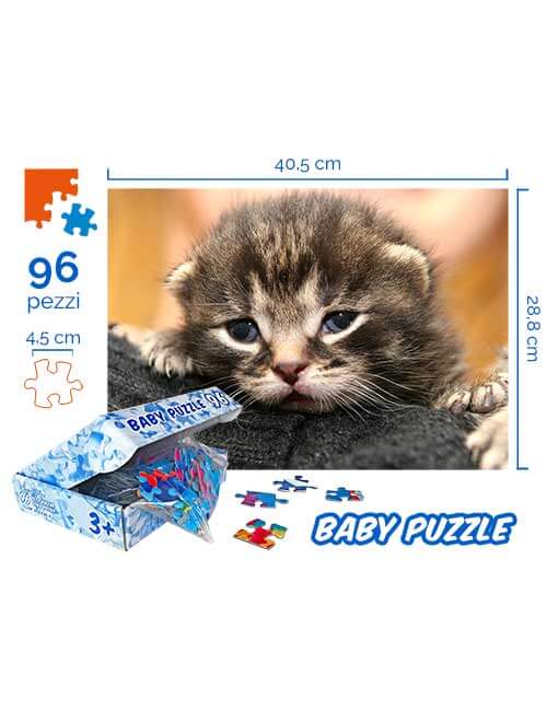 Puzzle bambini gatto dimensioni