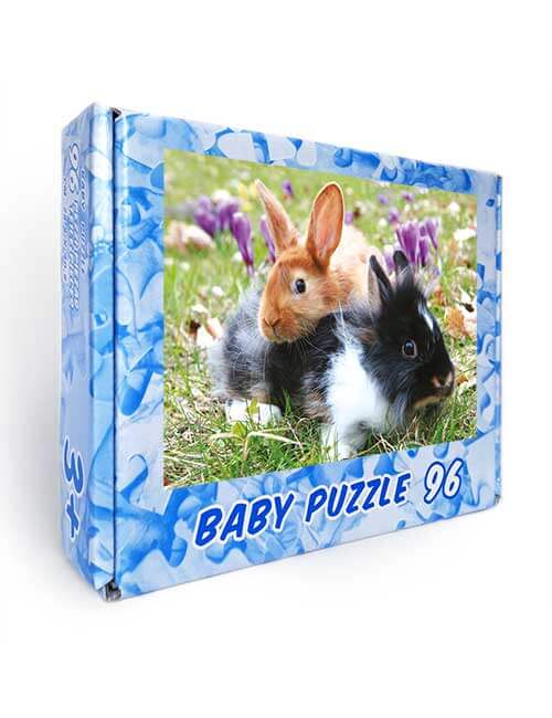 Puzzle bambini conigli