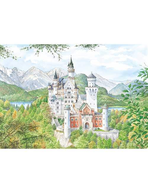 Puzzle Bambini castello principesse