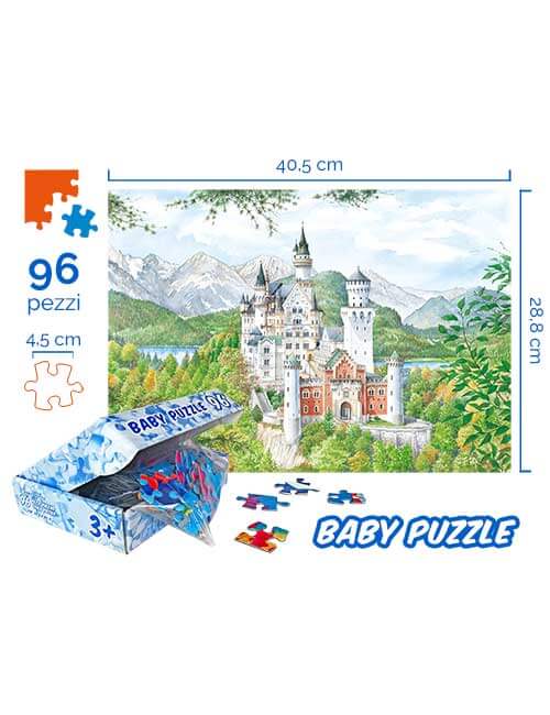Dimensioni puzzle bambini principesse