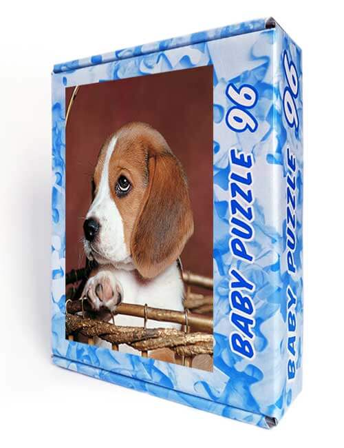 Puzzle bambini cagnolino beagle
