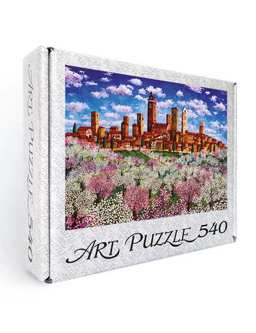 Art Puzzle 540 pezzi San Gimignano naif