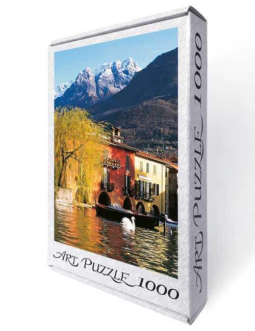 Art Puzzle 1000 pezzi Lago Como cigno