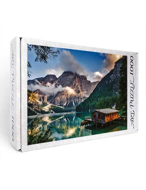 Art puzzle 1000 pezzi lago di braies Trentino