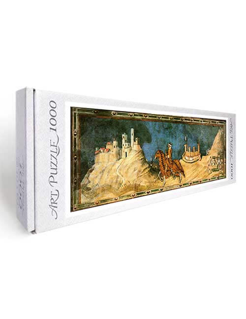 Art Puzzle 1000 pezzi panoramico cavaliere Guidoriccio