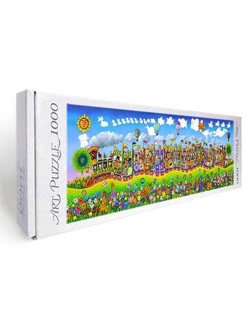 Art Puzzle 1000 pezzi panoramico treno naif