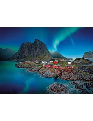 Puzzle 2000 micro tessere aurora boreale Isole Lofoten