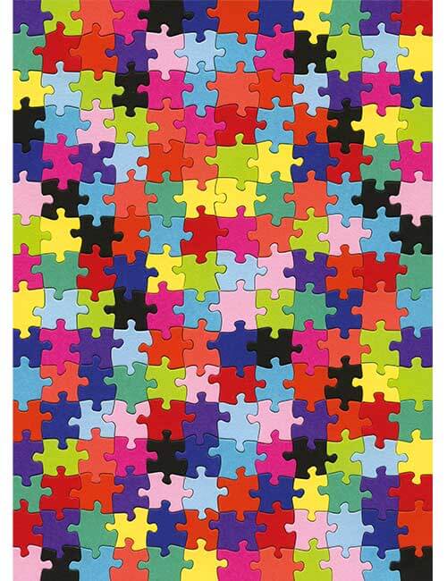 Puzzle 500 micro tessere arlecchino colori