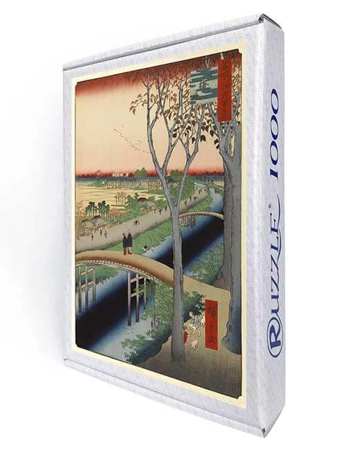 Ruzzle 1000 pezzi micro giappone Hiroshige ponte