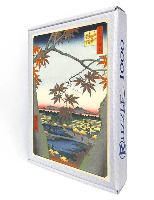 Ruzzle 1000 pezzi micro giappone Hiroshige foglie acero