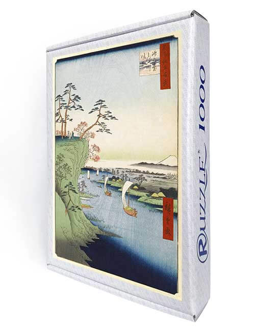 Ruzzle 1000 pezzi micro giappone Hiroshige barche