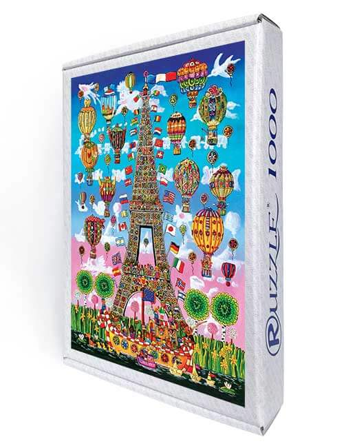 Ruzzle 1000 pezzi micro Tour Eiffel Parigi naif Elio Nava