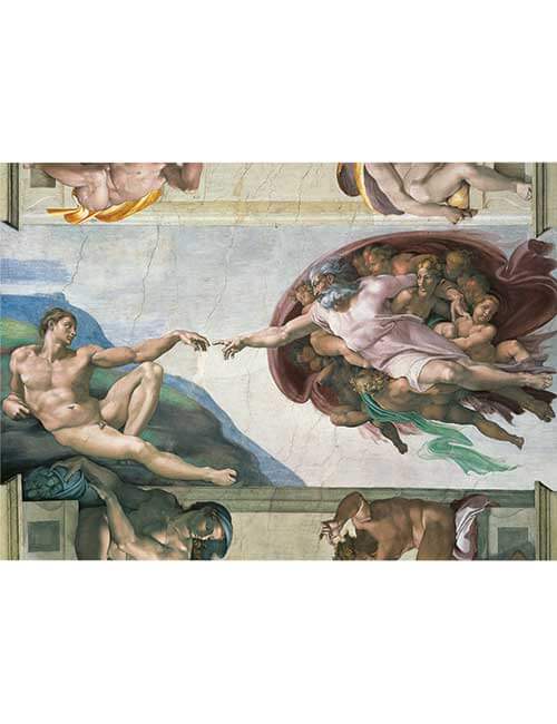 Art Puzzle 1000 pezzi creazione Adamo Michelangelo