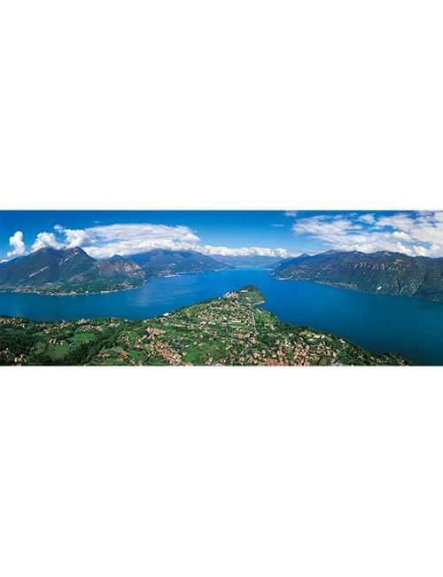 Art puzzle 1000 pezzi panoramico Lago di Como montagne
