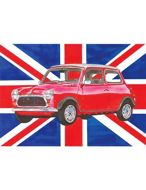 Puzzle 500 pezzi automobile mini inglese