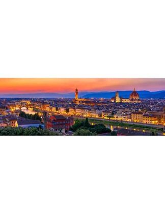 Art puzzle 1000 pezzi panoramico Firenze tramonto