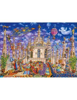 Art Puzzle 1000 pezzi Milano Duomo naif