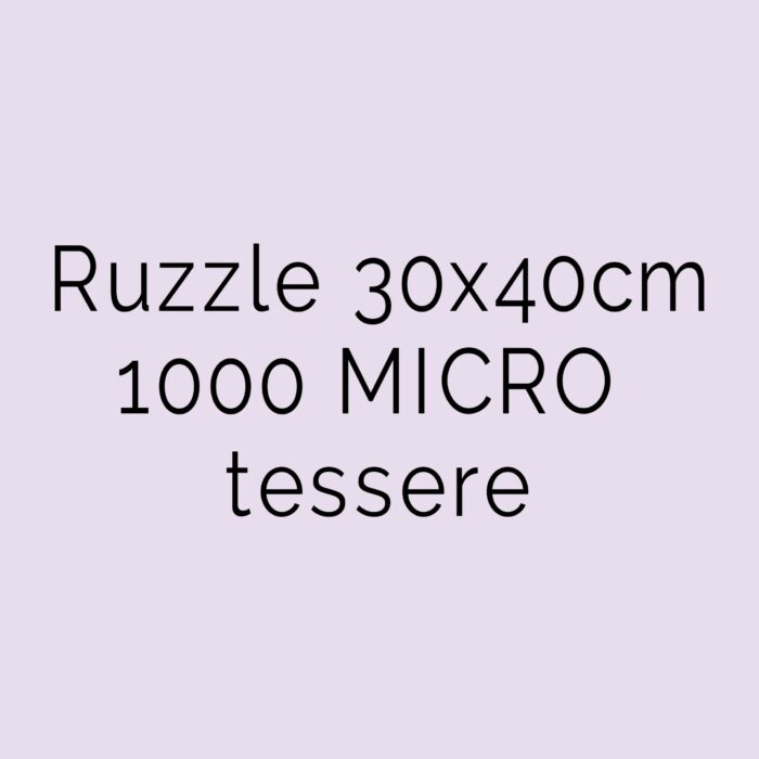 Fotopuzzle 1000 pezzi micro 30x40 cm