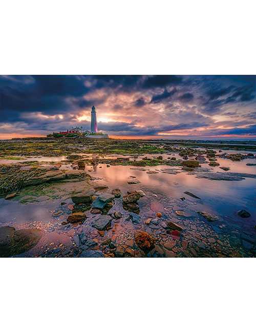 Art Puzzle 1000 pezzi faro tramonto nuvole
