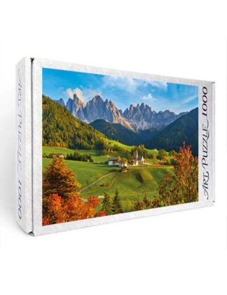 Art Puzzle 1000 pezzi Val di Funes Dolomiti scatola