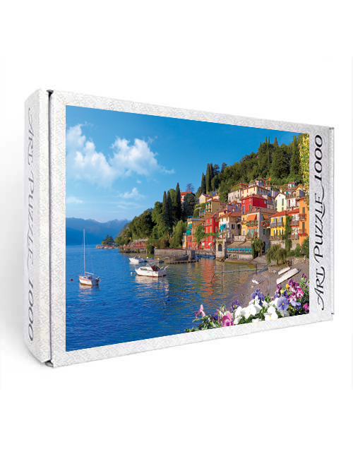 Art Puzzle 1000 pezzi Varenna Lago Como scatola
