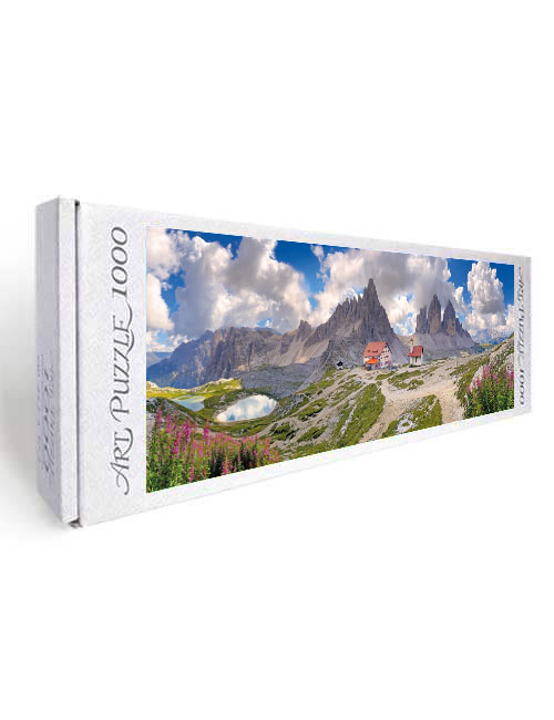 Art Puzzle 1000 pezzi panoramico Tre Cime Lavaredo scatola