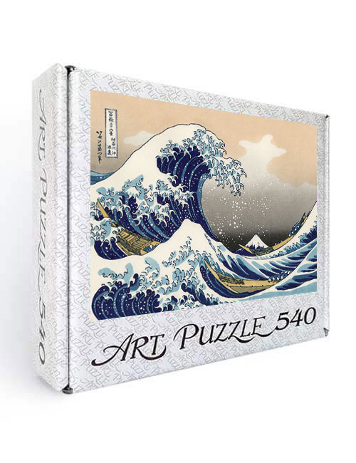 Art Puzzle 540 pezzi grande onda Hokusai scatola