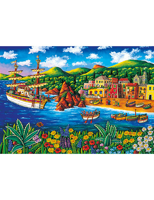 Art Puzzle 540 pezzi porto veliero elio nava