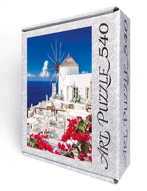 Art Puzzle 540 pezzi Santorini Grecia scatola